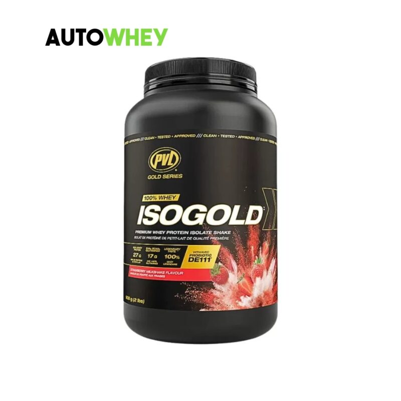 PVL ISO Gold Premium Whey Protein With Probiotic 2lbs